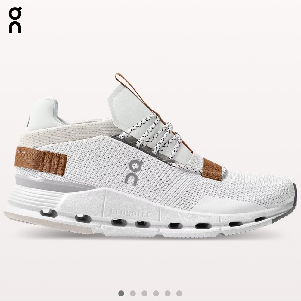 On Running Women's Athletic Shoes - White and Brown